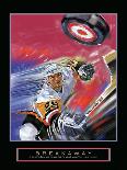 Breakaway - Slap Shot-Bill Hall-Laminated Art Print