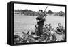 Bill Millin-American Photographer-Framed Stretched Canvas