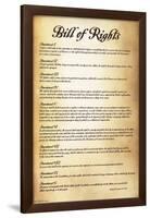 Bill of Rights - U.S.A-null-Framed Poster