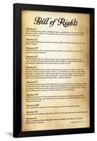 Bill of Rights - U.S.A-null-Framed Poster