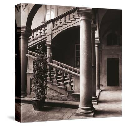 Palazzo Staircase Grand' Stretched Canvas Print Bill Philip