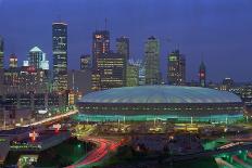 Aerial View of the Minneapolis Metrodome before World Series-Bill Pugliano-Stretched Canvas