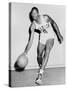 Bill Russell in His Boston Celtics Uniform in 1958-null-Stretched Canvas