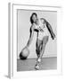 Bill Russell in His Boston Celtics Uniform in 1958-null-Framed Photo