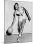 Bill Russell in His Boston Celtics Uniform in 1958-null-Mounted Photo