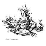 Greedy Frog, Conceptual Artwork-Bill Sanderson-Photographic Print