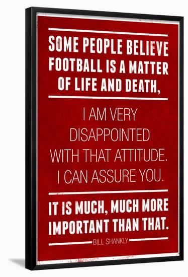 Bill Shankly Football Quote Sports-null-Framed Poster