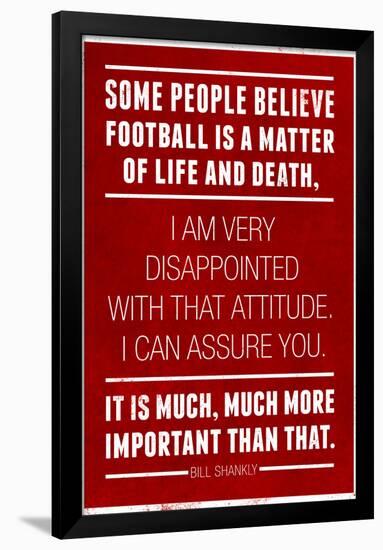 Bill Shankly Football Quote Sports-null-Framed Poster