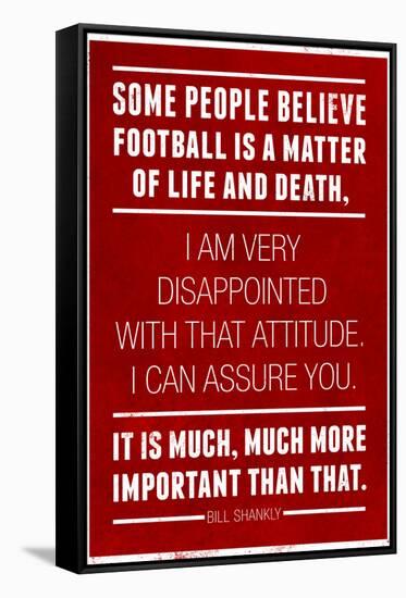 Bill Shankly Football Quote Sports-null-Framed Stretched Canvas