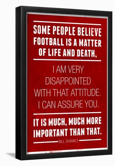 Bill Shankly Football Quote Sports-null-Framed Poster