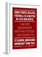 Bill Shankly Football Quote Sports-null-Framed Art Print