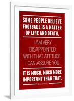 Bill Shankly Football Quote Sports-null-Framed Art Print