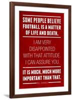 Bill Shankly Football Quote Sports-null-Framed Art Print