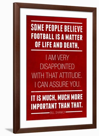 Bill Shankly Football Quote Sports-null-Framed Art Print