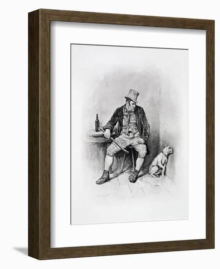 Bill Sikes and his dog, c1894-Frederick Barnard-Framed Giclee Print