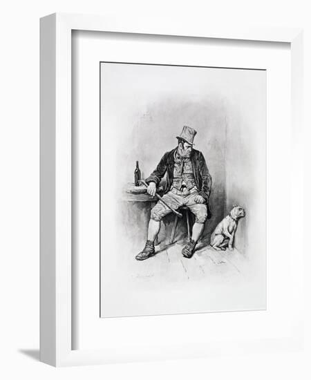 Bill Sikes and his dog, c1894-Frederick Barnard-Framed Giclee Print