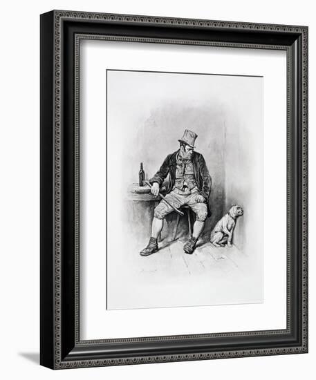 Bill Sikes and his dog, c1894-Frederick Barnard-Framed Giclee Print