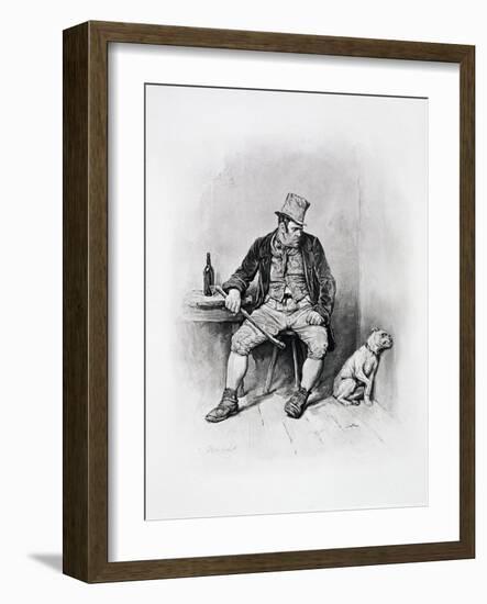 Bill Sikes and his dog, c1894-Frederick Barnard-Framed Giclee Print