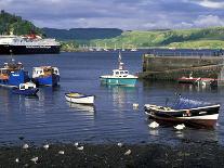 Harbor and Caledonian-Macbrayne Ferry, Oban, Scotland-Bill Sutton-Photographic Print
