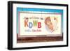 Billboard, Ad for Radio Station, Retro-null-Framed Art Print