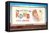 Billboard, Ad for Radio Station, Retro-null-Framed Stretched Canvas