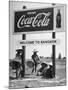 Billboard Advertising Coca Cola at Outskirts of Bangkok with Welcoming Sign "Welcome to Bangkok"-Dmitri Kessel-Mounted Photographic Print