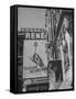 Billboard Advertising Salami Next Door to the Duomo-Alfred Eisenstaedt-Framed Stretched Canvas