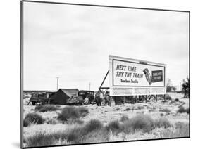 Billboard Camp, 1938-Dorothea Lange-Mounted Giclee Print