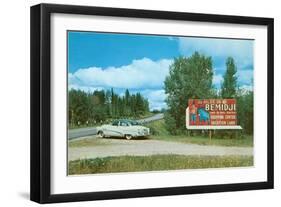 Billboard for Bemidji, Minnesota-null-Framed Art Print