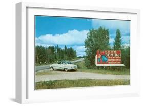 Billboard for Bemidji, Minnesota-null-Framed Art Print