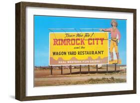 Billboard for Rimrock City-null-Framed Art Print