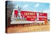 Billboard for Savings, Rabbits-null-Stretched Canvas