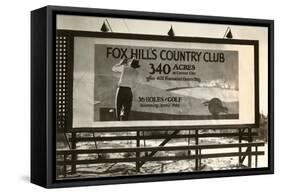 Billboard, Fox Hills Country Club, Golf-null-Framed Stretched Canvas