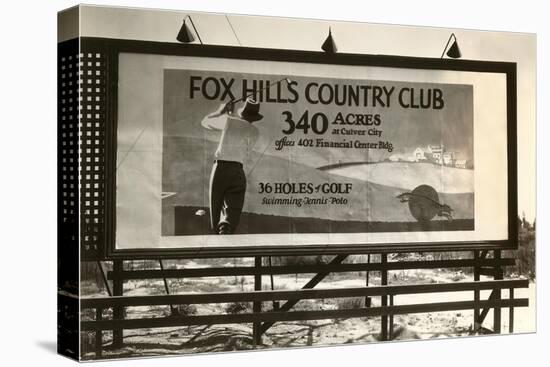 Billboard, Fox Hills Country Club, Golf-null-Stretched Canvas