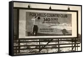 Billboard, Fox Hills Country Club, Golf-null-Framed Stretched Canvas