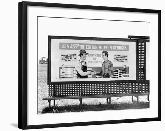 Billboard in Georgia-Marion Post Wolcott-Framed Photographic Print