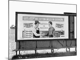 Billboard in Georgia-Marion Post Wolcott-Mounted Photographic Print