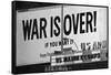 Billboard in times Square, War is Over!-null-Framed Stretched Canvas