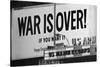 Billboard in times Square, War is Over!-null-Stretched Canvas