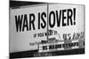 Billboard in times Square, War is Over!-null-Mounted Photographic Print