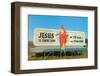 Billboard, Jesus is Coming-Found Image Press-Framed Photographic Print