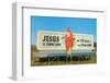 Billboard, Jesus is Coming-Found Image Press-Framed Photographic Print