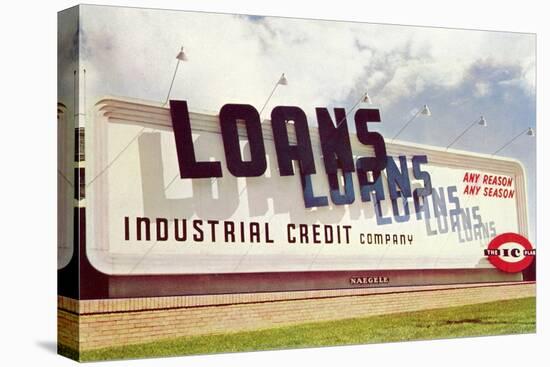 Billboard, Loans, Loans, Loans-null-Stretched Canvas
