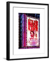 Billboard of Annie The Musical at the Palace Theatre on Broadway and Times Square at Night-Philippe Hugonnard-Framed Photographic Print