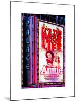 Billboard of Annie The Musical at the Palace Theatre on Broadway and Times Square at Night-Philippe Hugonnard-Mounted Photographic Print