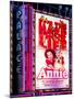 Billboard of Annie The Musical at the Palace Theatre on Broadway and Times Square at Night-Philippe Hugonnard-Mounted Photographic Print