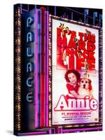 Billboard of Annie The Musical at the Palace Theatre on Broadway and Times Square at Night-Philippe Hugonnard-Stretched Canvas