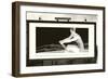 Billboard of Lady Rower, Beauty of Rowing-null-Framed Art Print