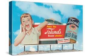 Billboard of Shouting Boy-null-Stretched Canvas