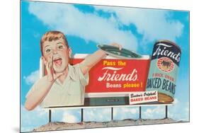 Billboard of Shouting Boy-null-Mounted Premium Giclee Print
